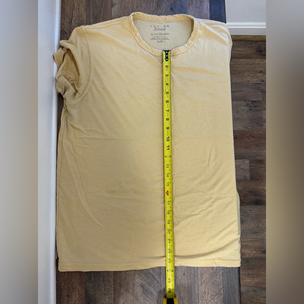 Lucky Brand Yellow Short Sleeve Tee - Picture 4 of 6